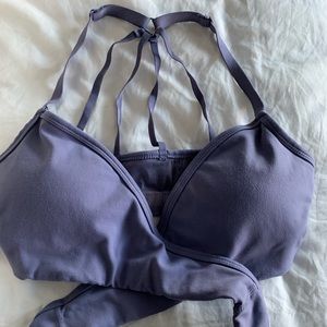 Alphalete purple xs sports bra